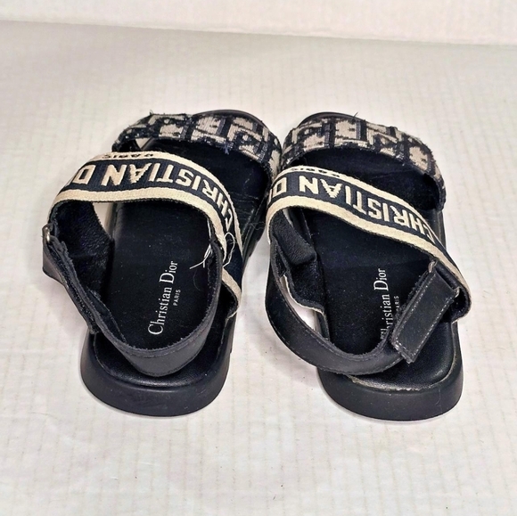Dior Kids Sandals Size 30 Oblique Monogram Toddler Girls Luxury Shoes - Picture 5 of 14